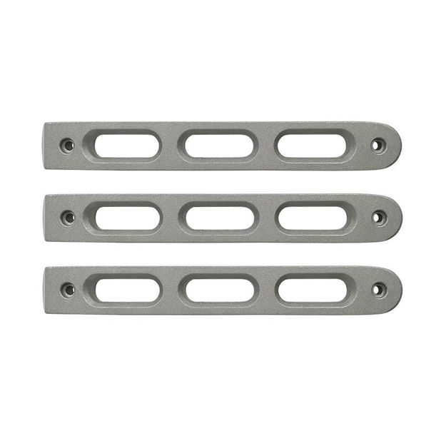 2007-2018 Jeep Silver Slot Style Door Handle Inserts Set of 3