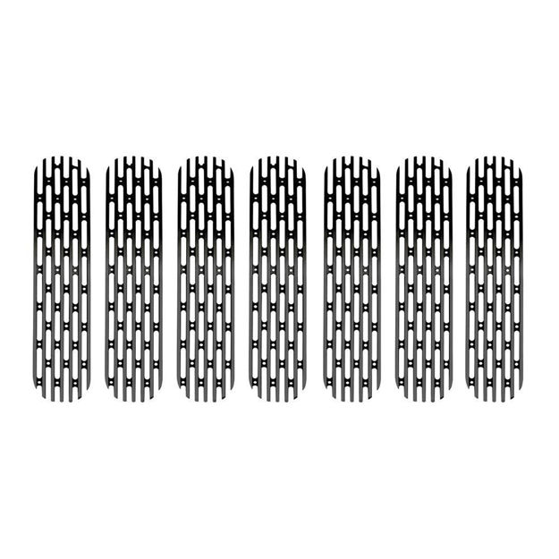 2007-2018 Jeep Grille Inserts Black