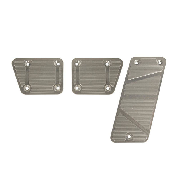 2007-2013 Jeep Billet Pedal Covers, Manual 3 Piece