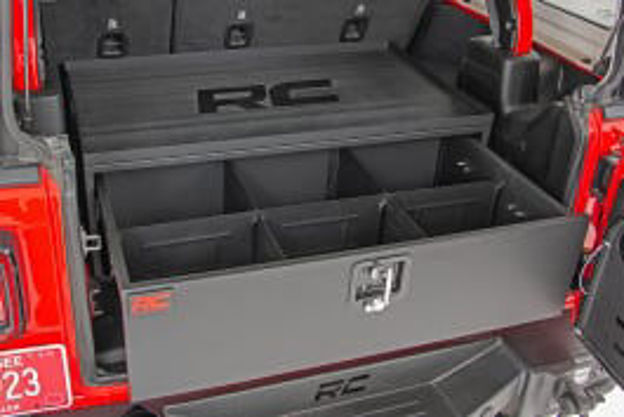 Picture of Jeep Metal Storage Box w/Slide Out Lockable Drawer
